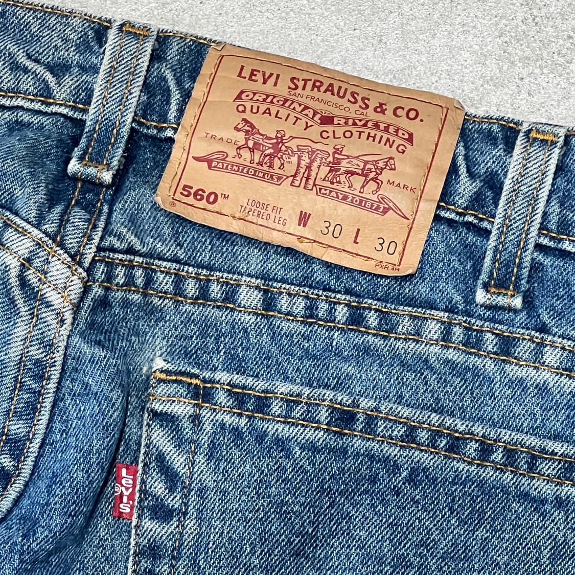 usa 리바이스 560 오렌지탭 데님팬츠 s10144 상품이미지5