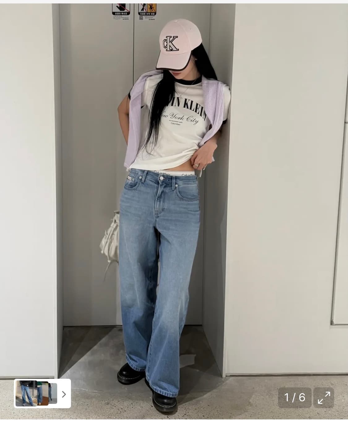 캘빈 와이드레그 데님 상품이미지2