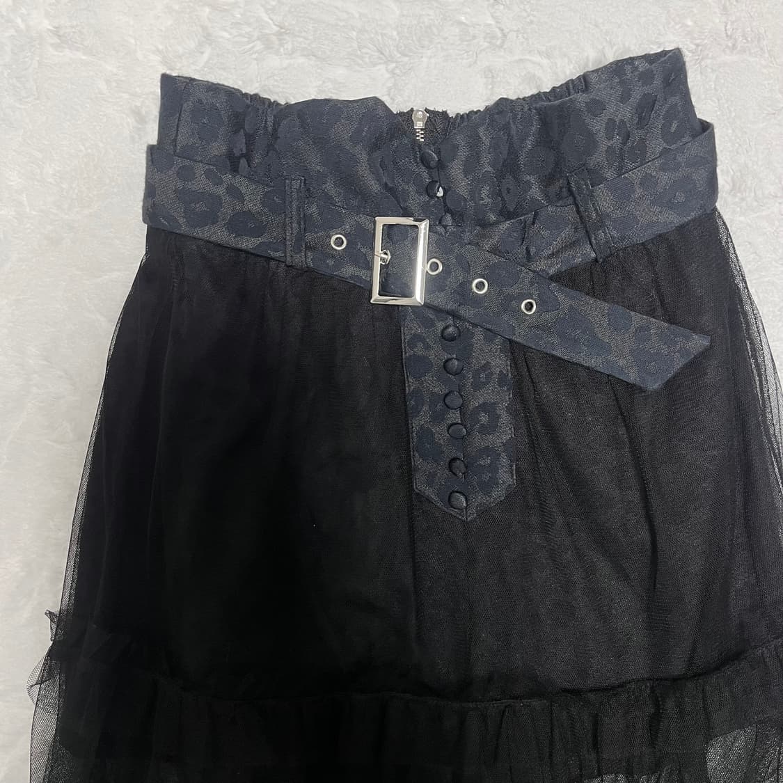 고스 레오파드 벨트 롱스커트 갸루 펑크 상품이미지3