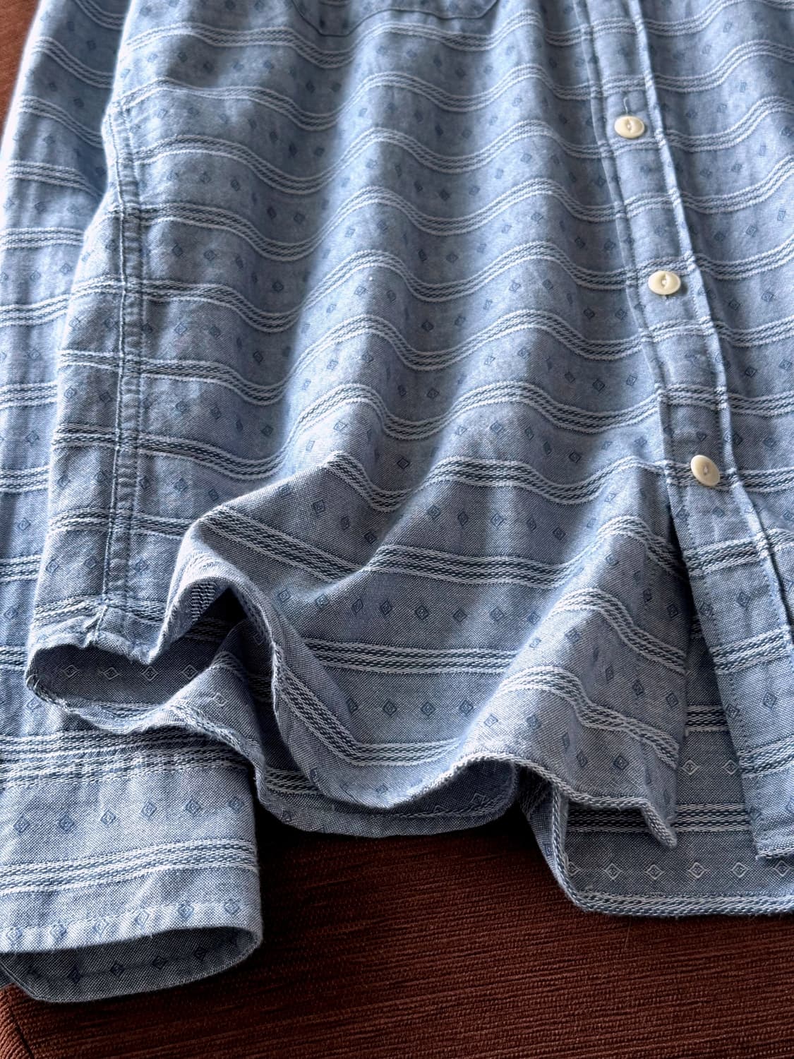 Jacquard design loose work shirt 상품이미지4