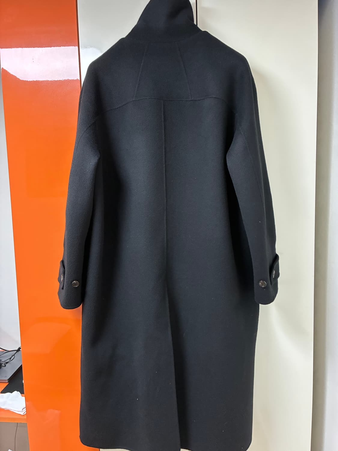 시스템옴므 캐시미어 블랜드 백 슬릿 발마칸코트 상품이미지2