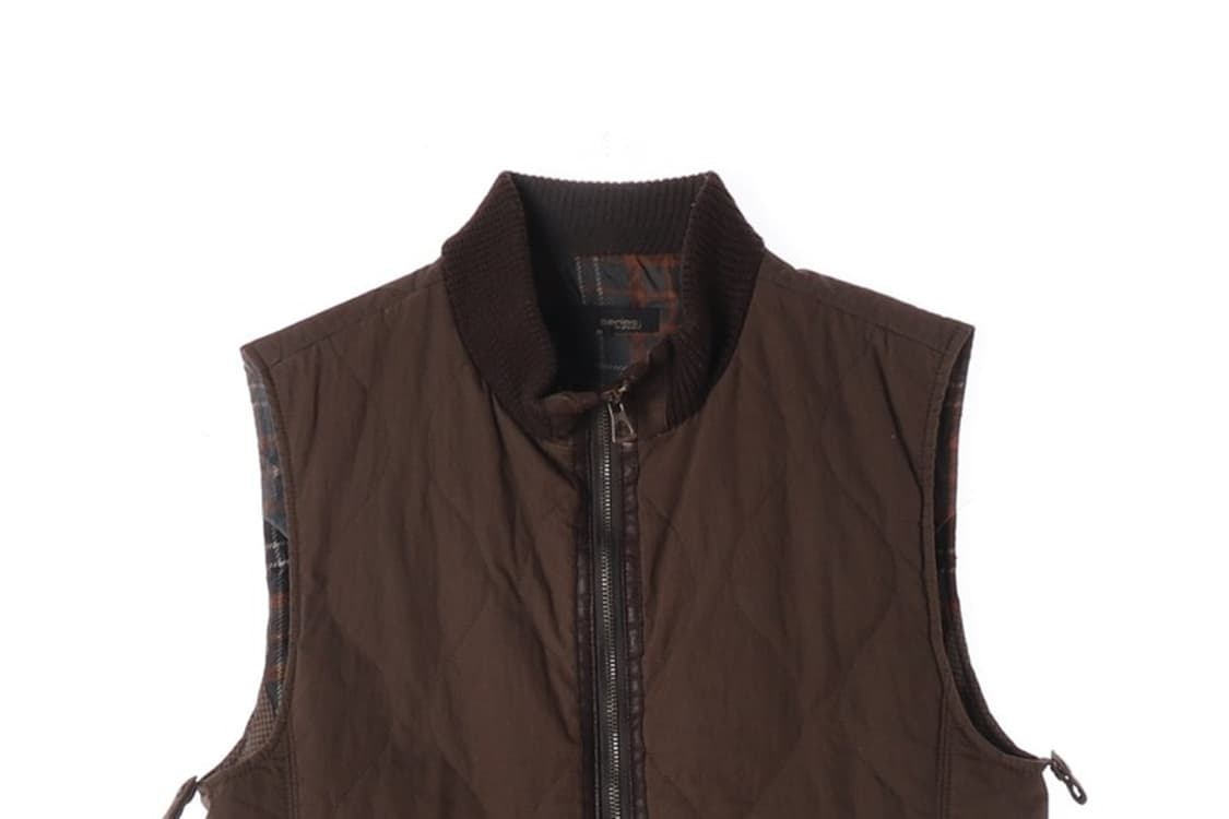 시리즈 딥 브라운 퀼팅 베스트 L 상품이미지4