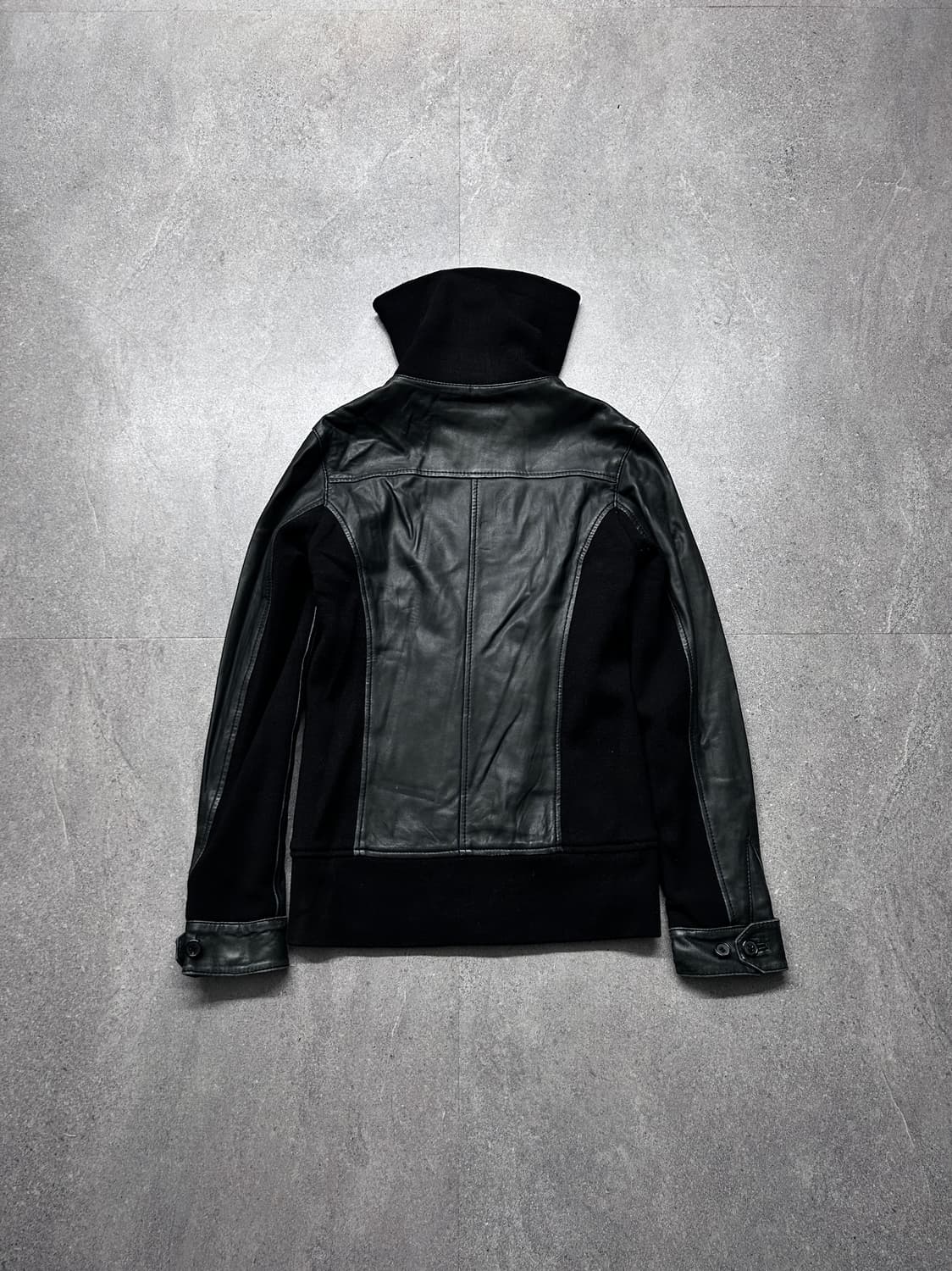 Nicholas K 아티저널 하이넥 더블 크로징하이브리드 자켓 상품이미지4