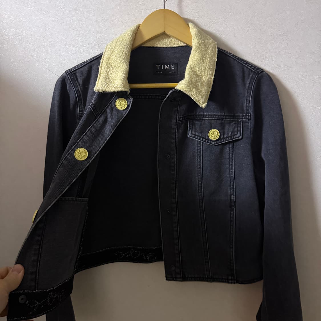 한섬 타임 23FW 데님 트위드자켓 (66정도) 상품이미지8