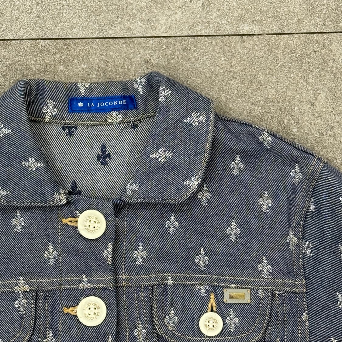 라조콘드 패턴 데님자켓 상품이미지6