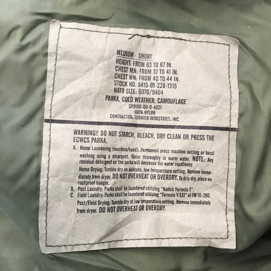 미군 1세대 고어텍스 자켓 [미디엄 숏츠] 상품이미지5