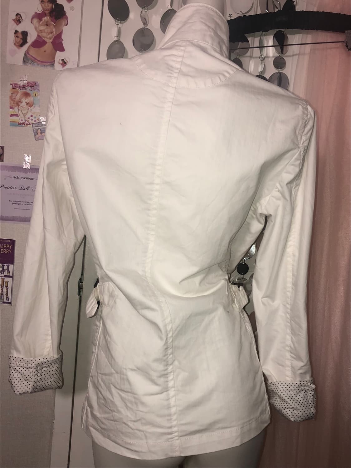 dot white buckle outer 상품이미지2