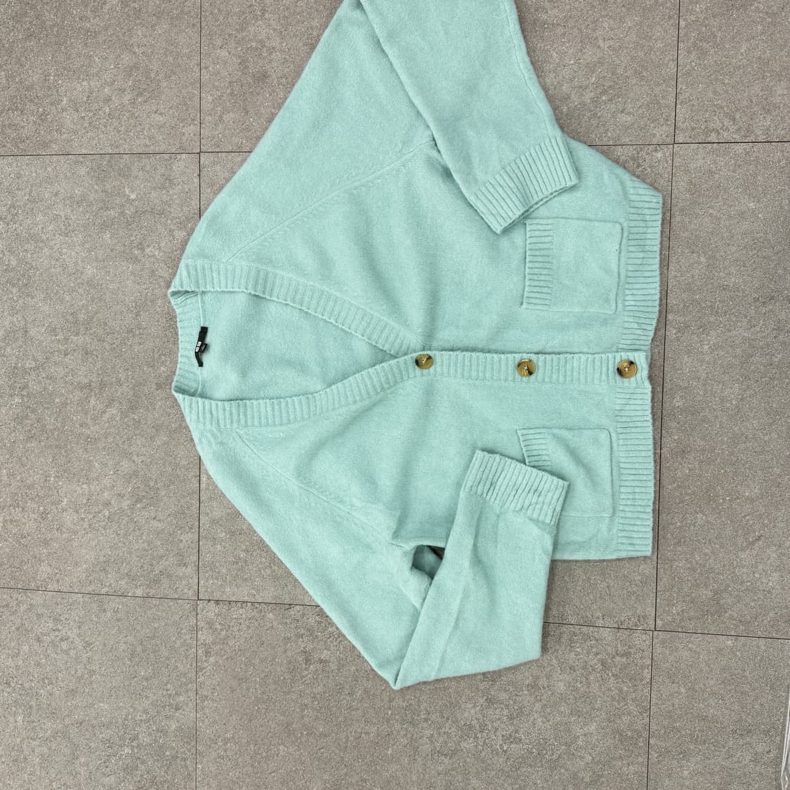 유니클로 민트색 가디건 상품이미지5