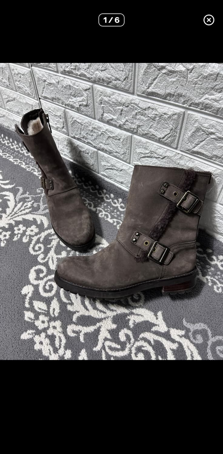 어그 버클 스트랩 스웨이드 부츠 상품이미지1