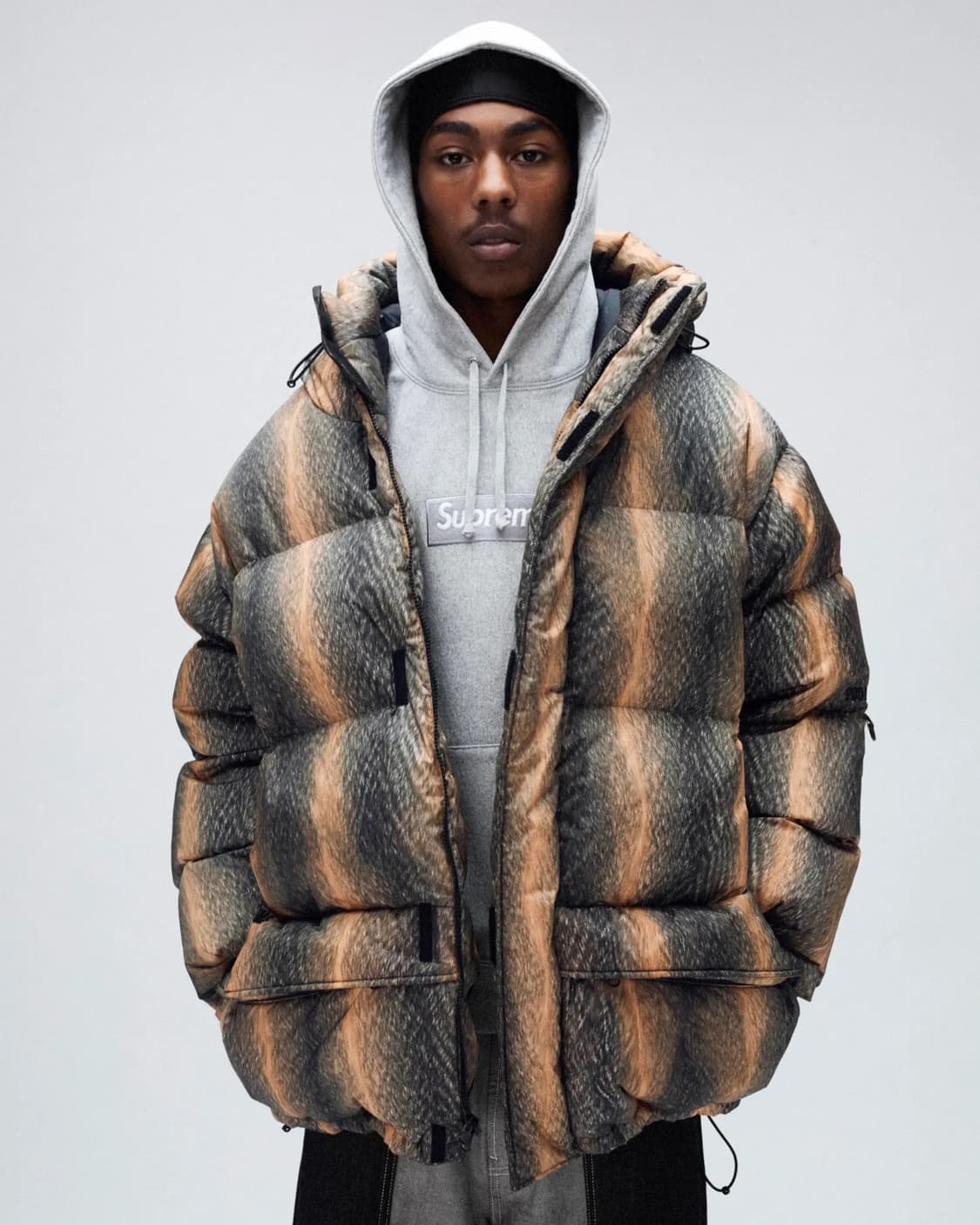 M) 슈프림 고어텍스 900 필 다운 파카 블랙 푸퍼 퍼퍼 패딩 상품이미지4