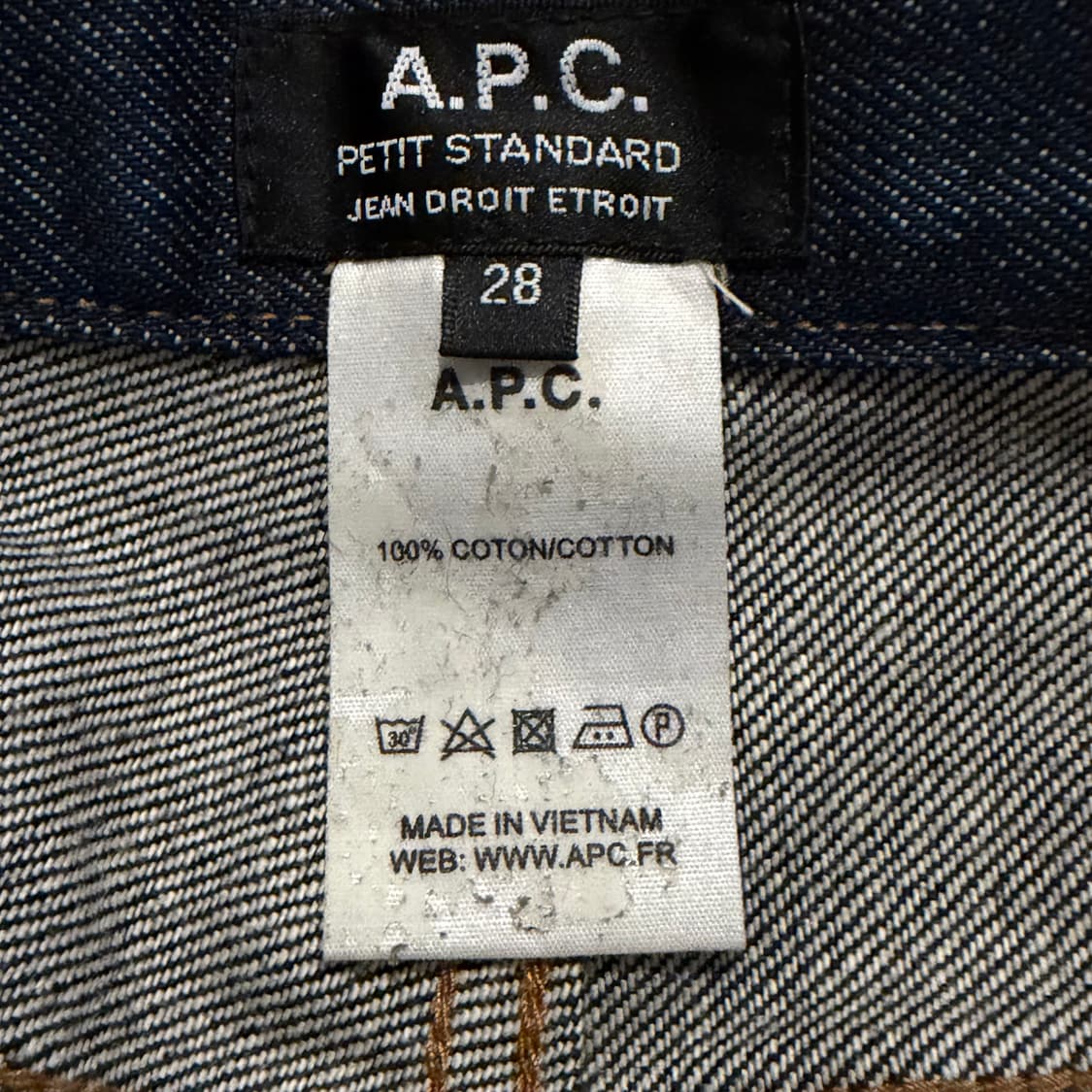 A.P.C 스탠다드 진 인디고 생지 데님팬츠 상품이미지3