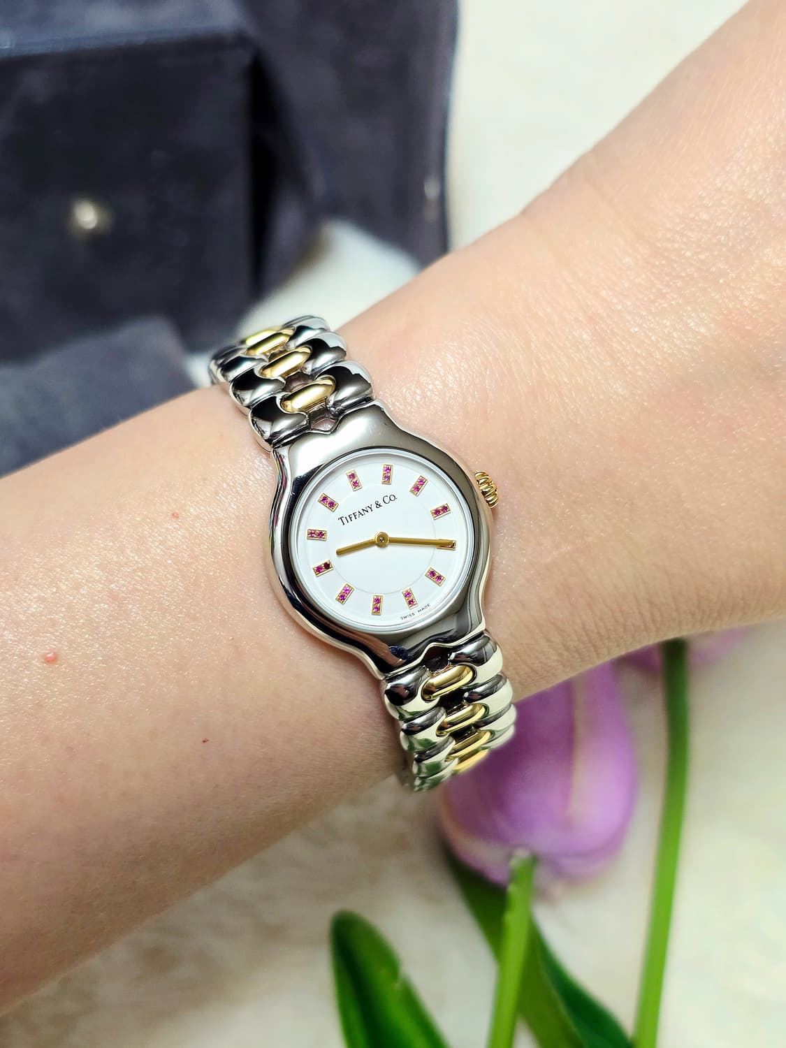 티파니테소로18k다이아시계 정품 여성용 상품이미지3