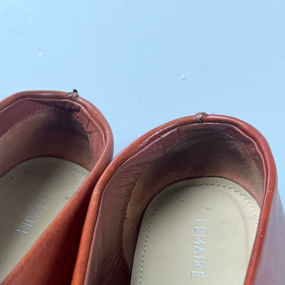 르메르 스티치 로퍼 플랫슈즈 브라운 상품이미지7
