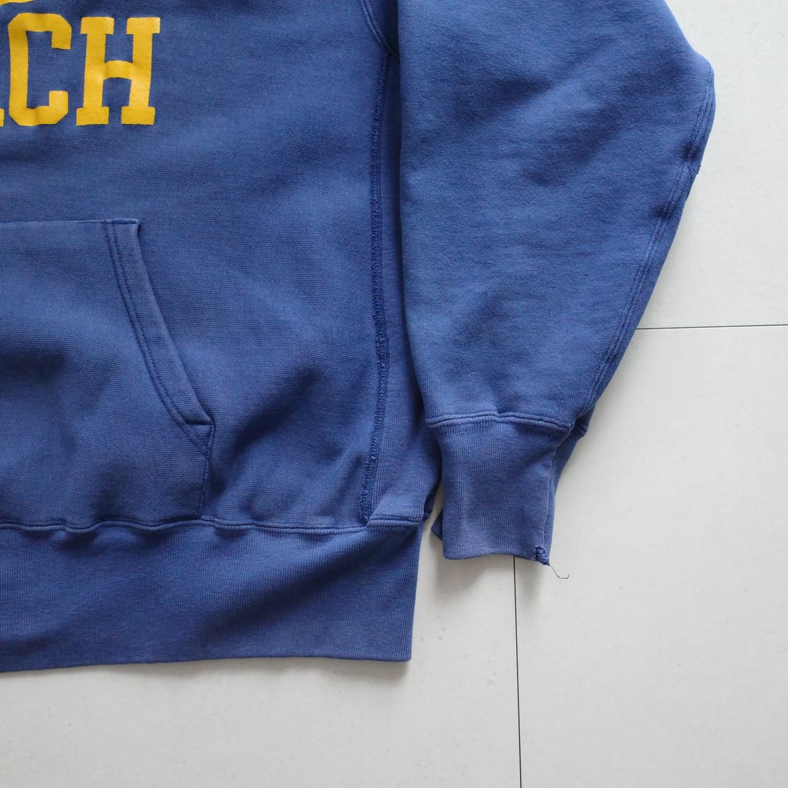 80s 챔피온 리버스위브 USA제 후드 네이비 XL 상품이미지3