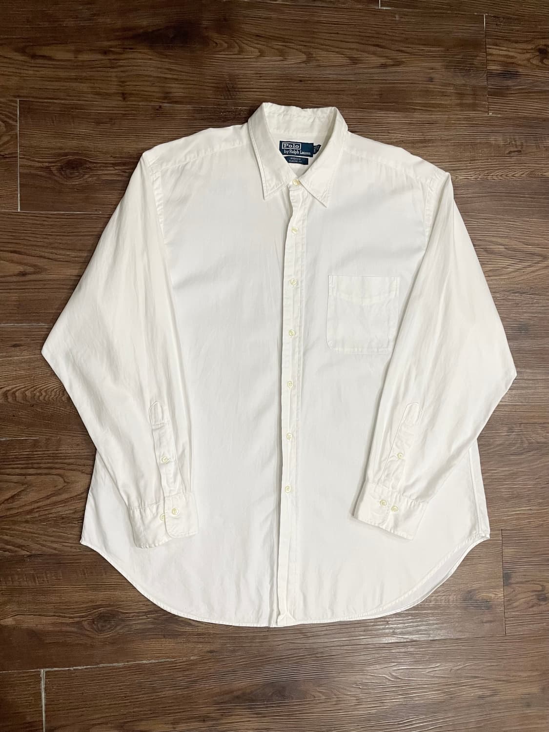 폴로 랄프로렌 화이트 앤드류 클래식핏 셔츠 상품이미지3