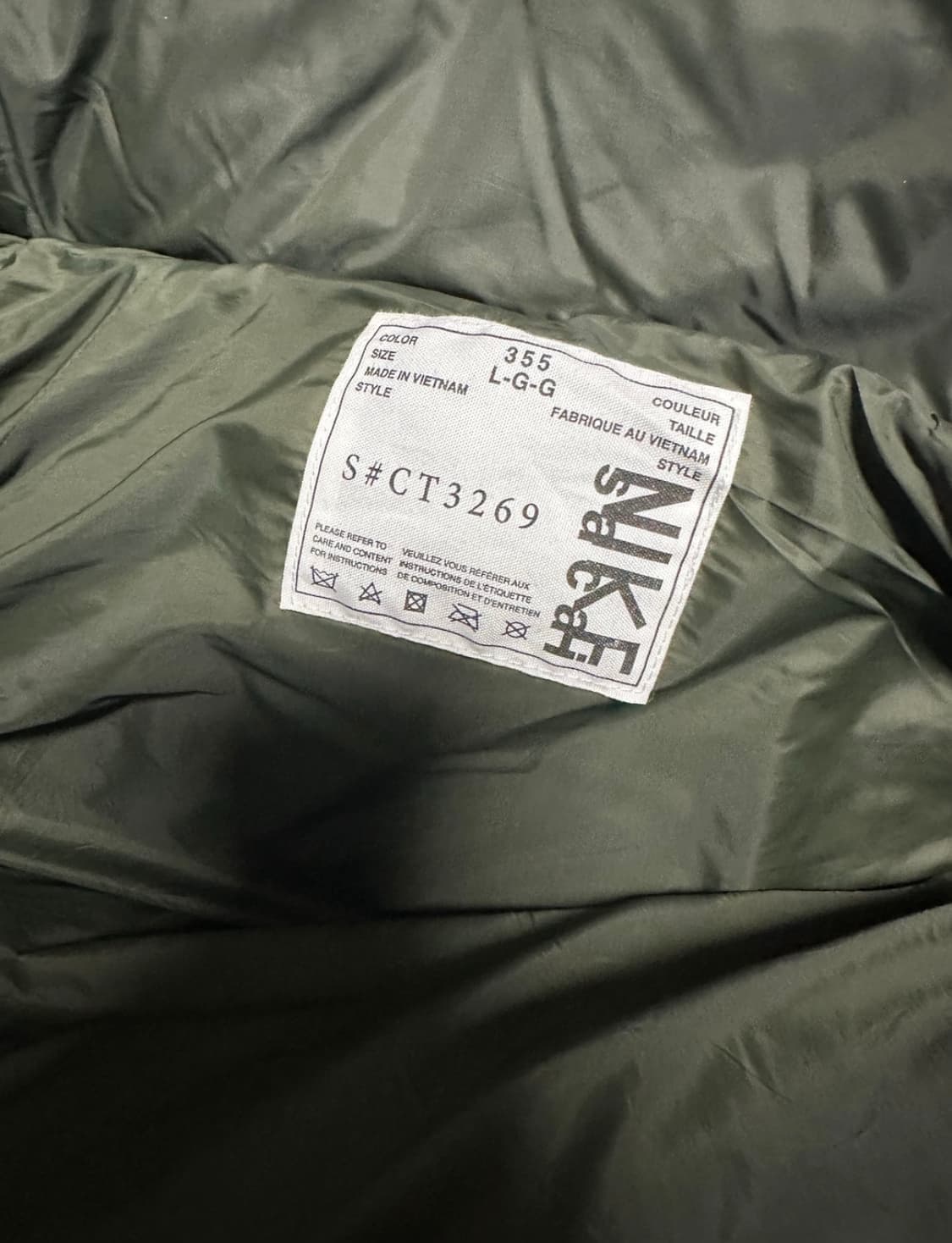 (L) 나이키x사카이 패딩 자켓 상품이미지3