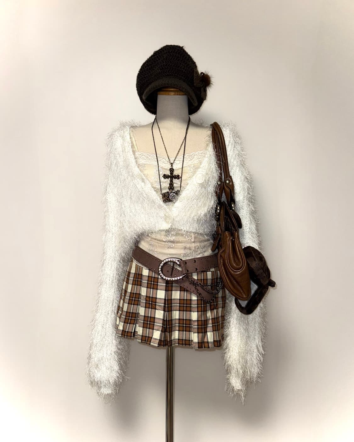 화이트 니트 데일리 가디건 상품이미지1