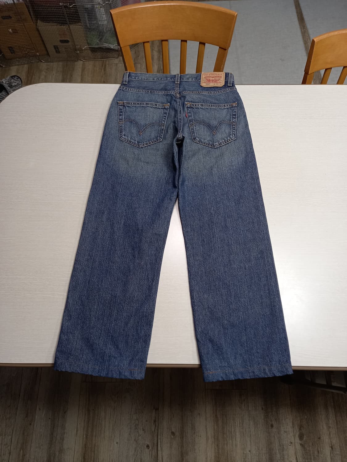 28 리바이스569 Colombia 워싱 와이드진 진청 28-932 상품이미지2