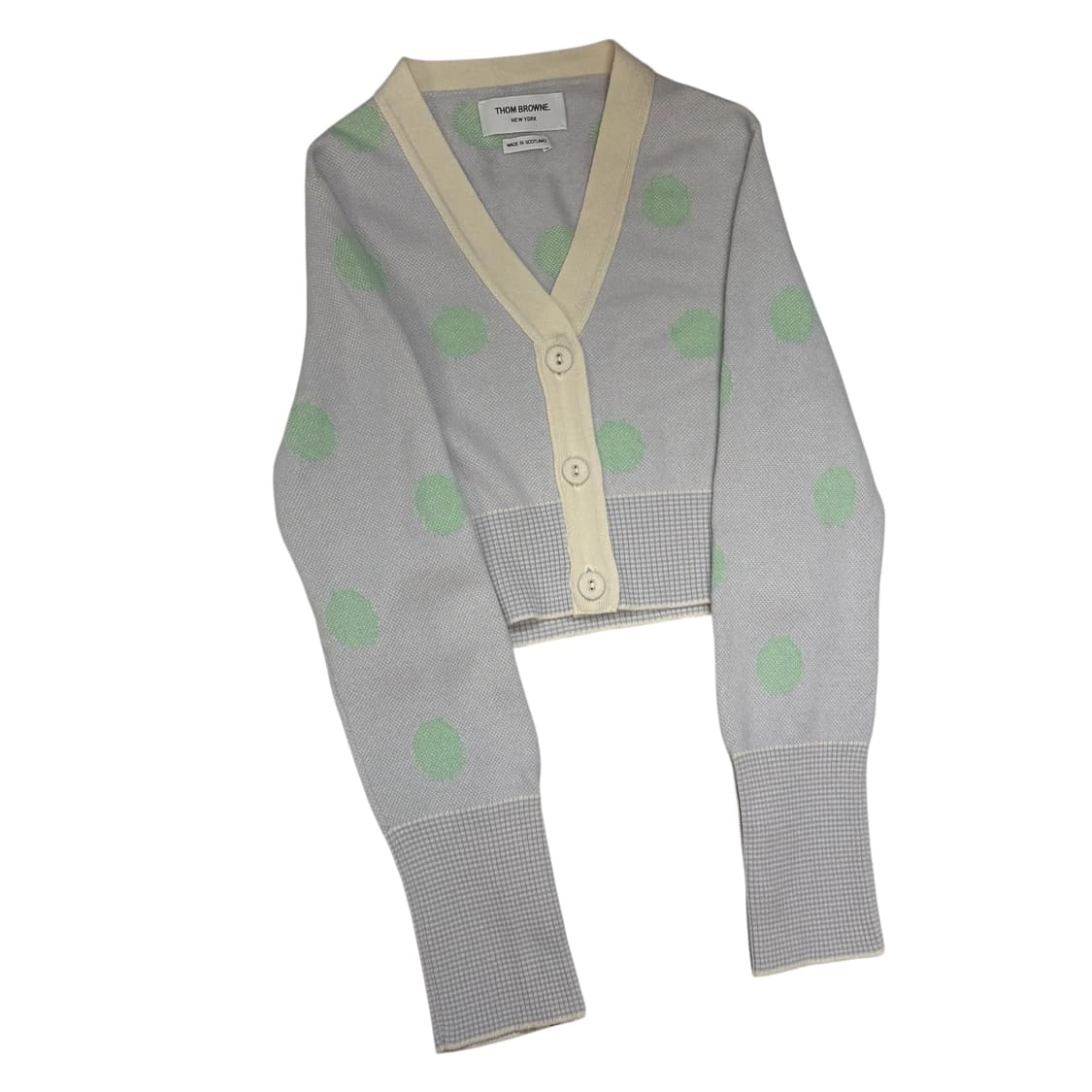 톰브라운 폴카 도트 크롭 캐시미어 가디건 ( 33~44 ) 상품이미지2