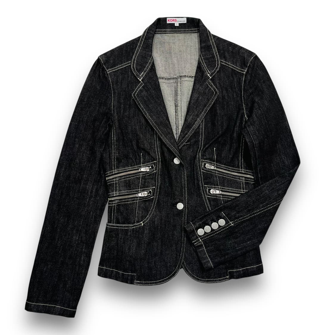 마이클 코어스 클래식 데님 흑청 락시크 블레이저 상품이미지3