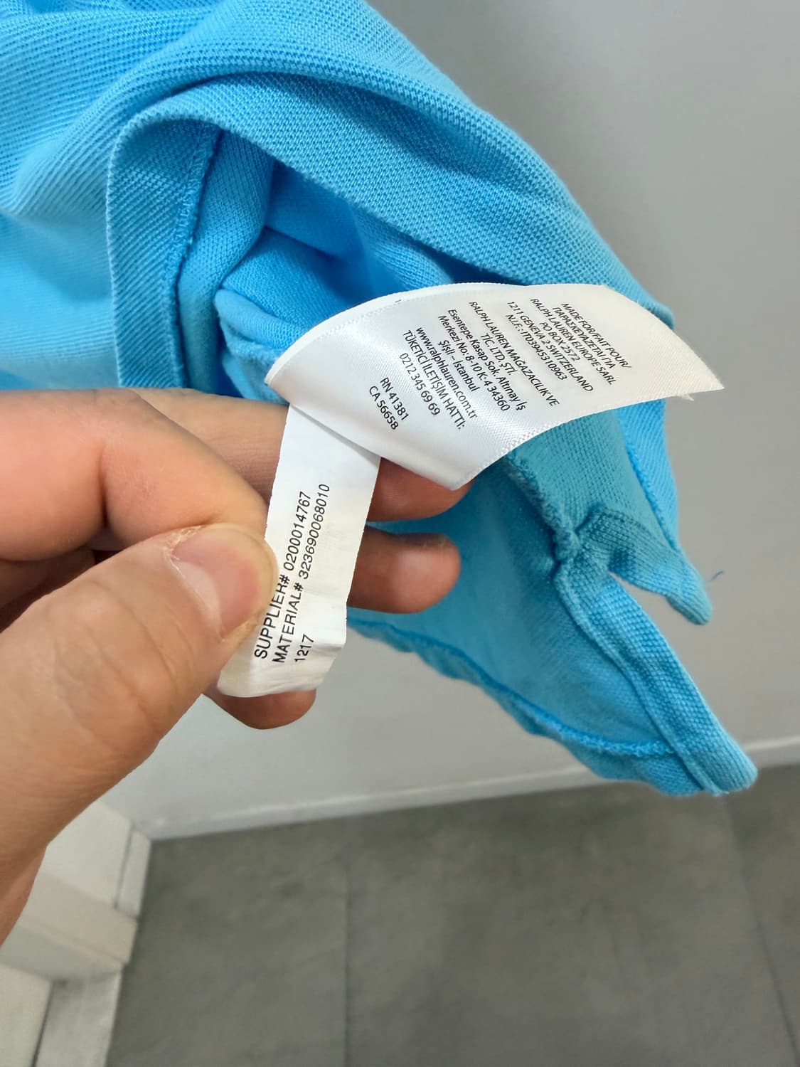폴로 빅포니 하늘색 블루 반팔 티셔츠  상품이미지6