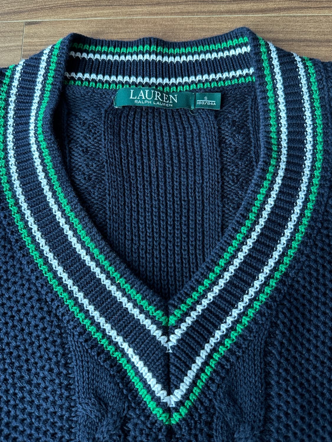 랄프로렌 크리켓 꽈배기 니트 S 상품이미지6