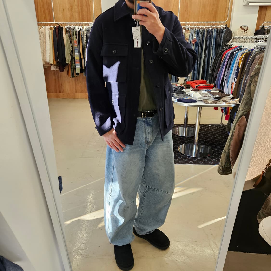 TOMMY HILFIGER 타미힐피거 울자켓 네이비색 L~XL 상품이미지9