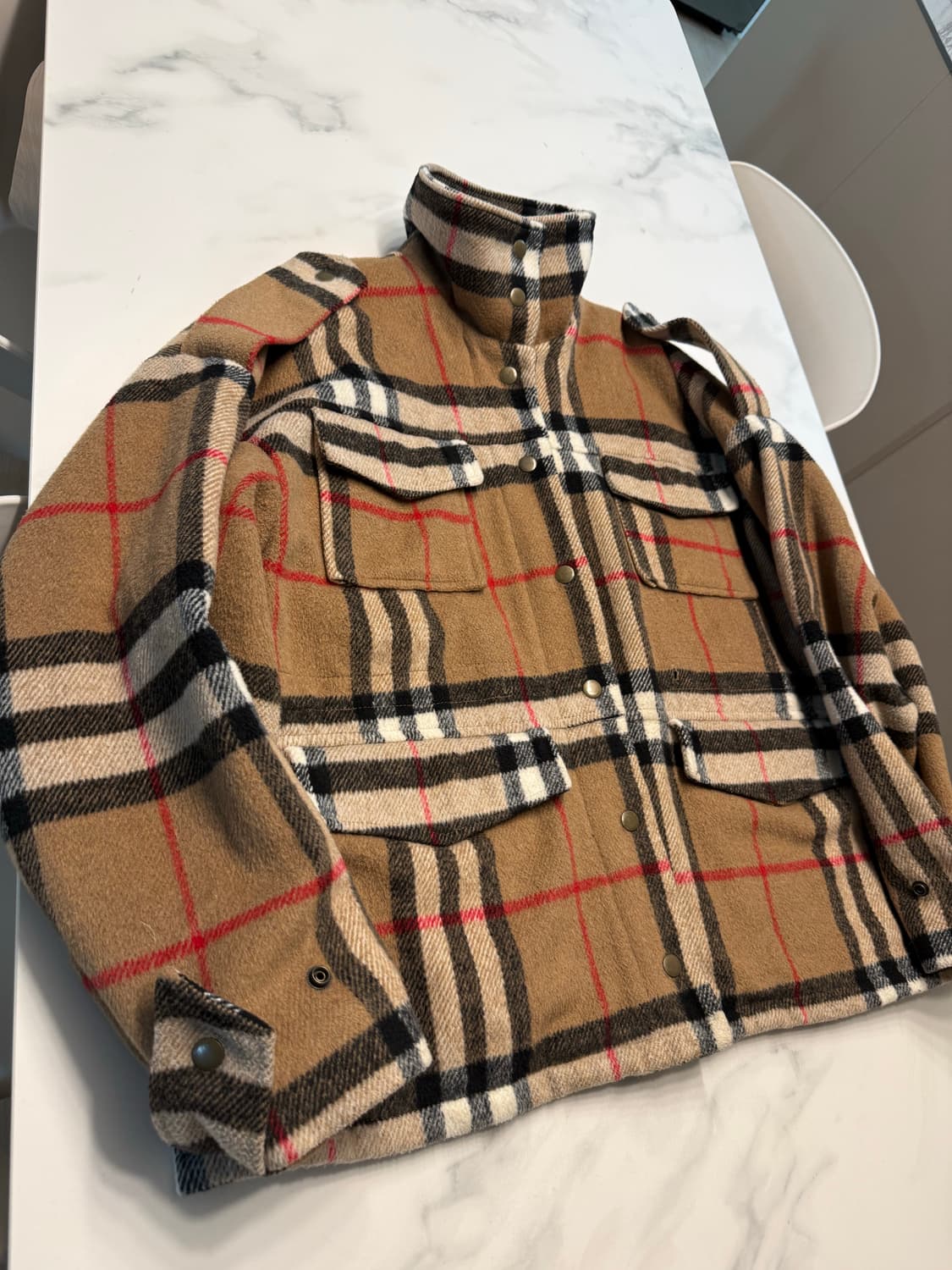 버버리스타일 자켓  상품이미지8