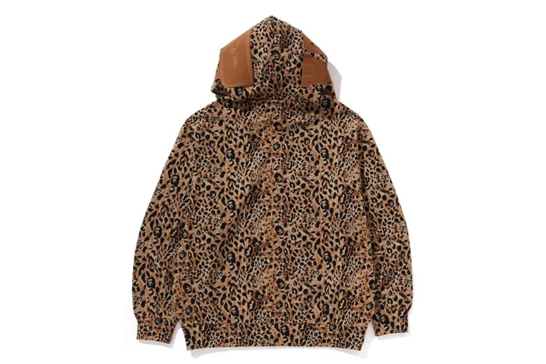 [구매]베이프 레오파드 후드집업 베이지 상품이미지3