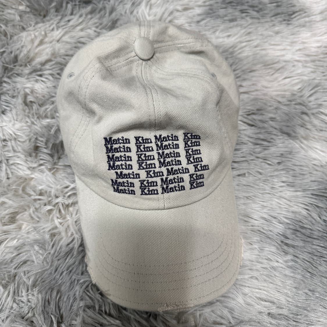 마뗑킴 빈티지 레터링 볼캡 모자  상품이미지1