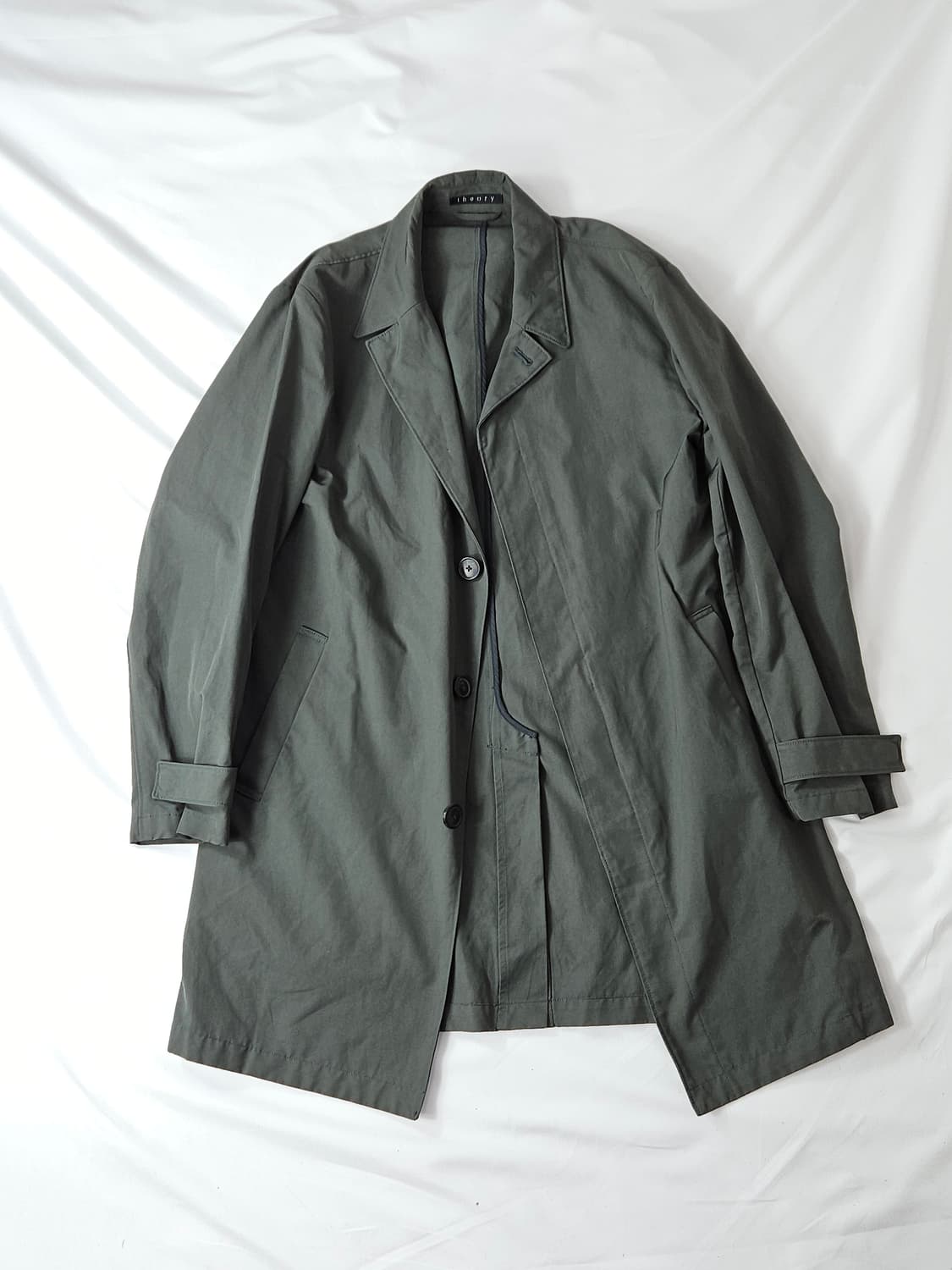 띠어리 옴므 발마칸 레인코트 자켓 올리브 피쉬테일 M 상품이미지1