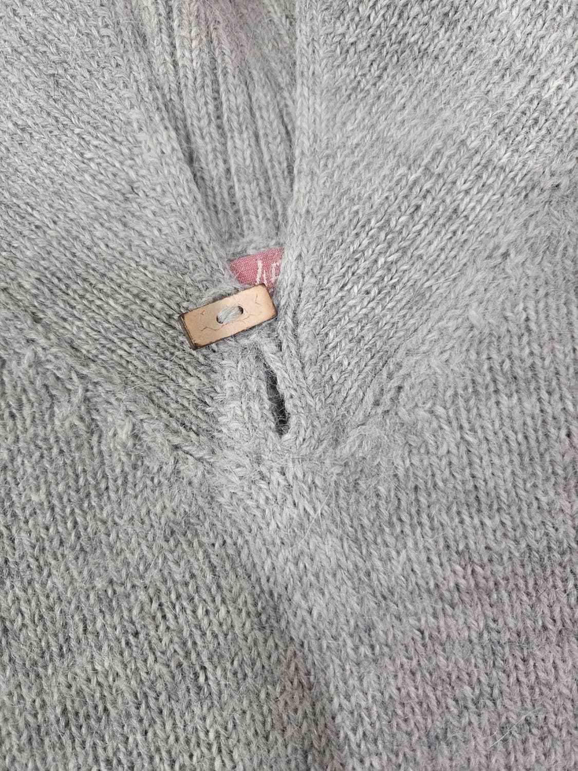 45RPM 라이트 그레이 하이넥 짜임 니트 상품이미지4