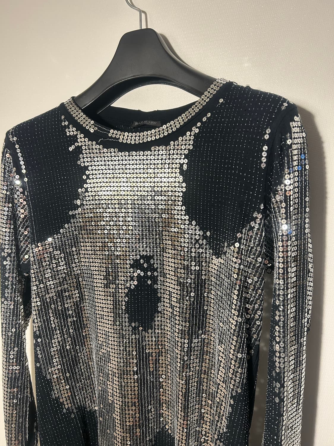 BALMAIN 스팽글 테크노 롱슬리브 상품이미지2