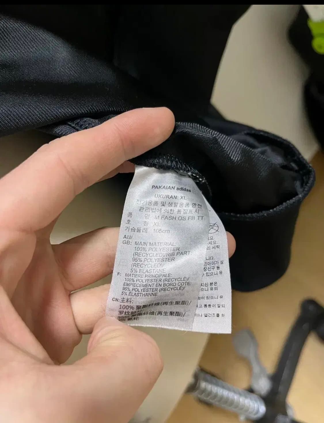 아디다스 오버사이즈 파이어버드 블랙 xl 상품이미지4