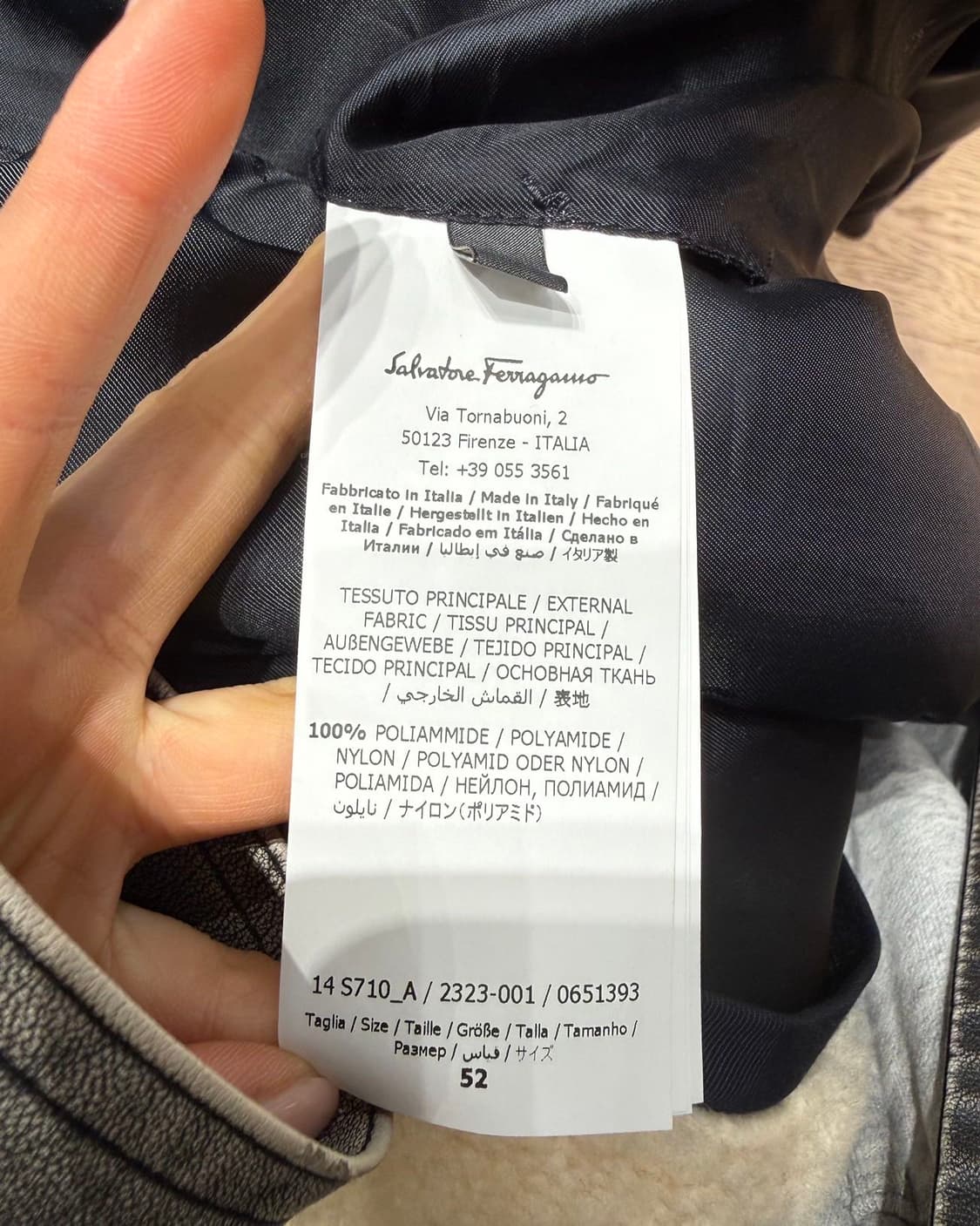 페라가모 올리브 그린 벨티드 폴리마인드 자켓  상품이미지9