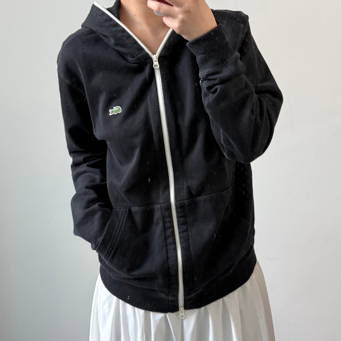 [XL] 라코스테 라이브 블랙 후드집업 상품이미지2