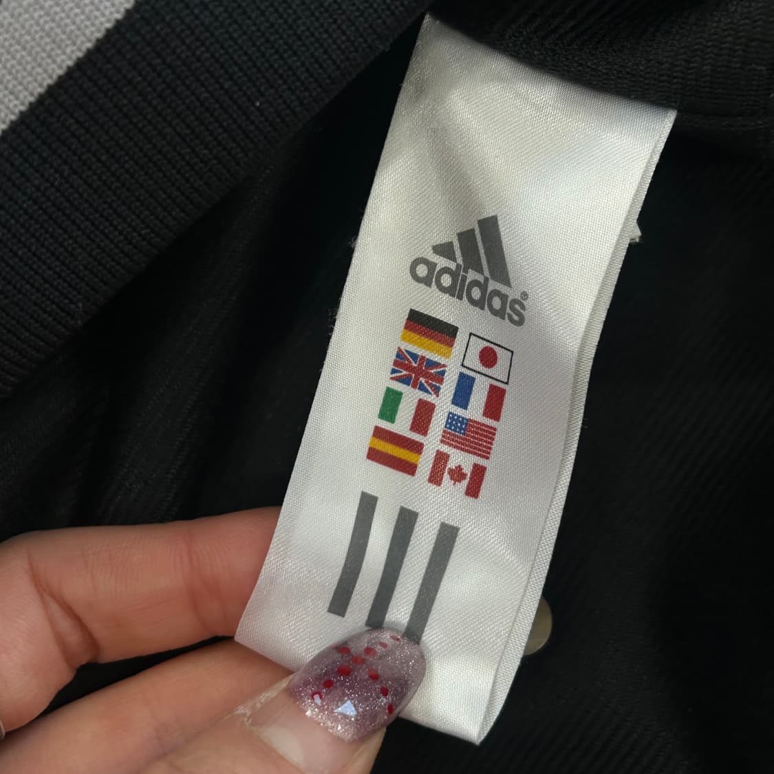 Adidas 아디다스 삼각로고 블랙 웜업  상품이미지6