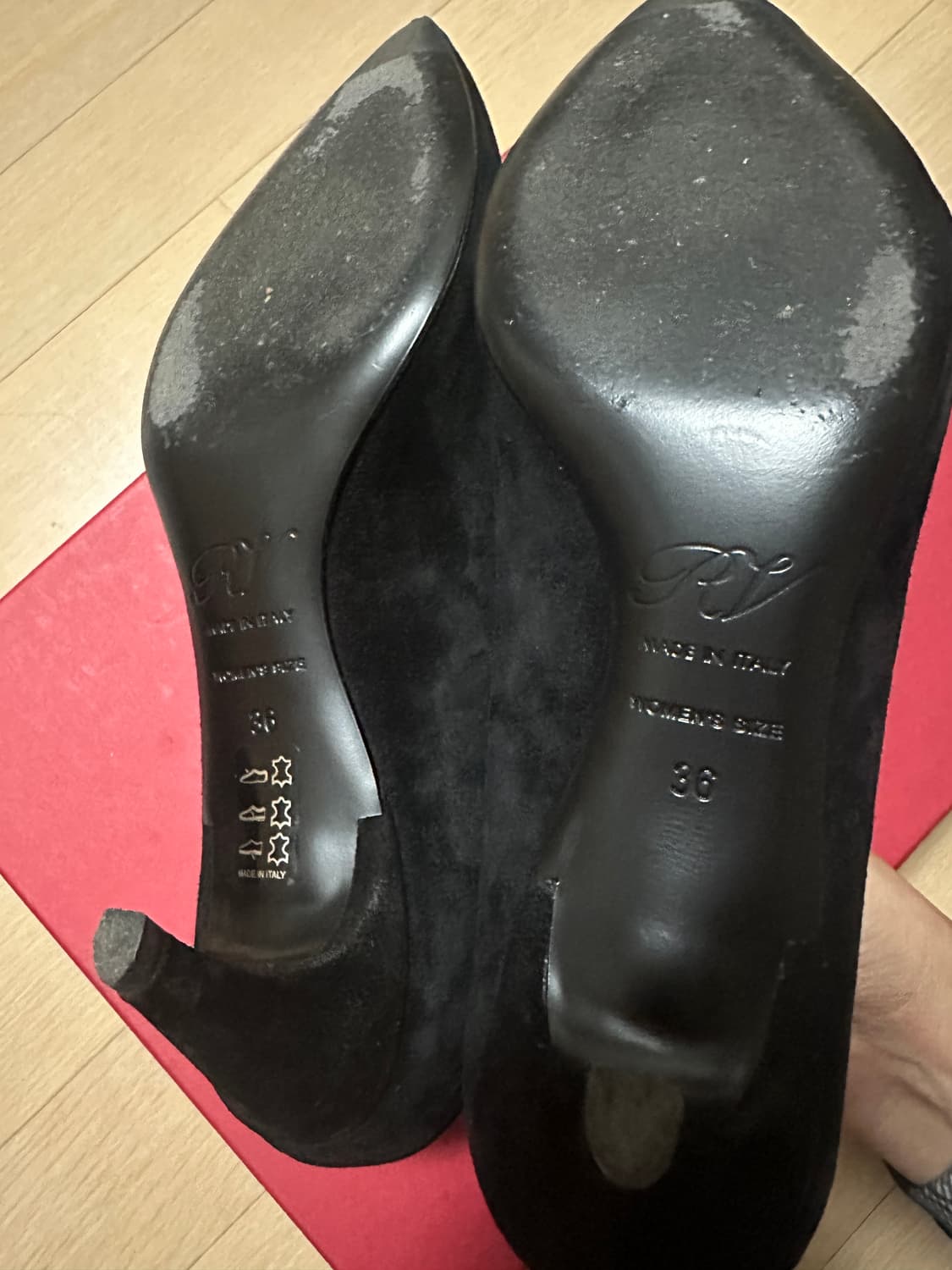 로저비비에 레더 스웨이드 키튼힐 상품이미지7