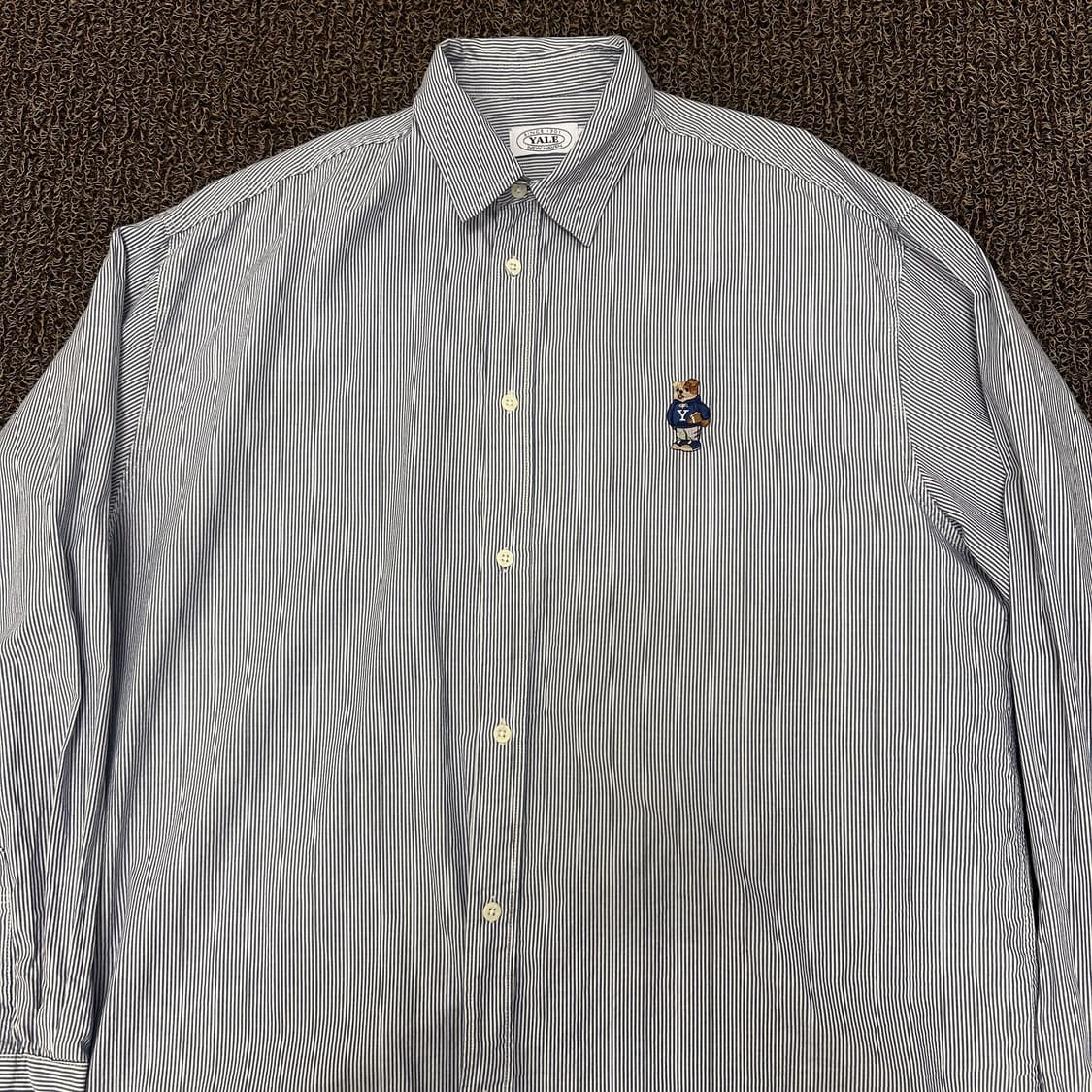 YALE 예일 스트라이프 셔츠 남방 XL 상품이미지2