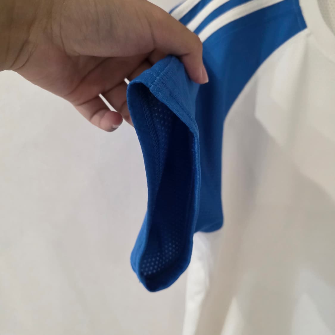 아디다스 흰/파 삼선 반팔 티셔츠 상품이미지7