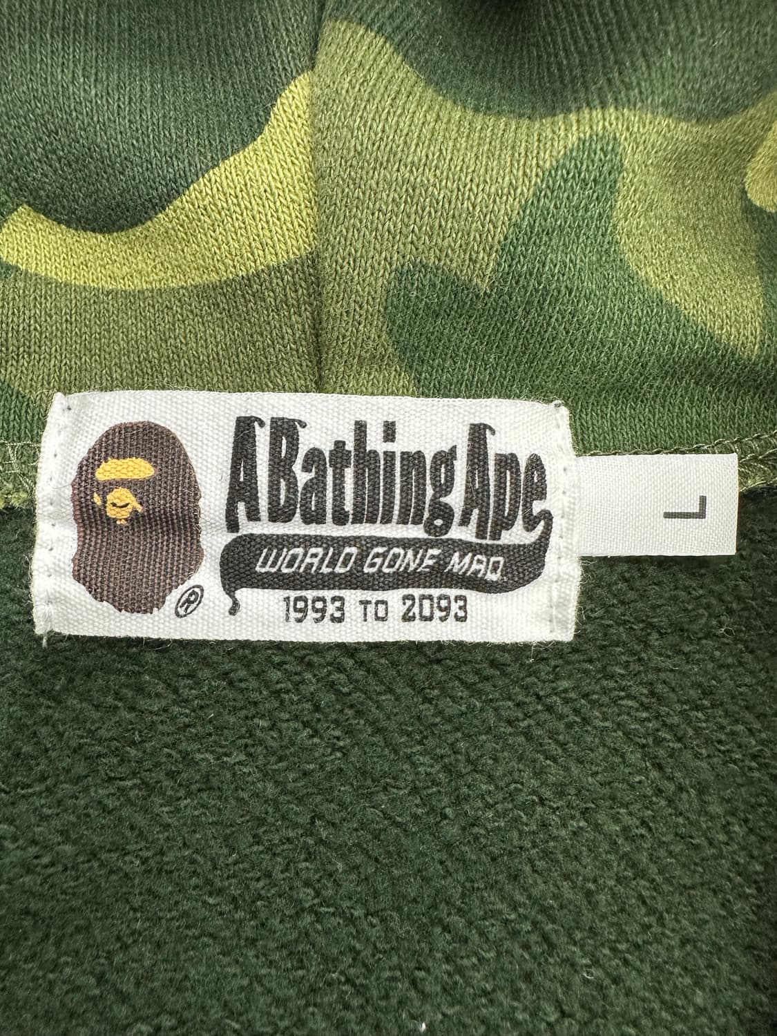 BAPE Original Camo Detail Zip Hoodie 상품이미지6