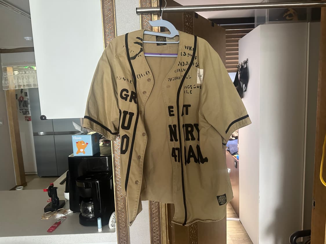 캐피탈 치노 리넨 그레이트 컨트리 데미지드 베이스볼 셔츠 베이지 3사이즈 상품이미지2