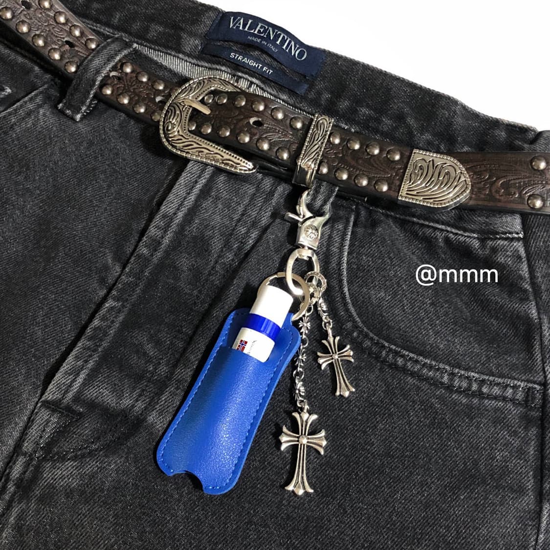 [Unisex💙] 립밤 가죽 케이스 키링 열쇠고리 상품이미지2