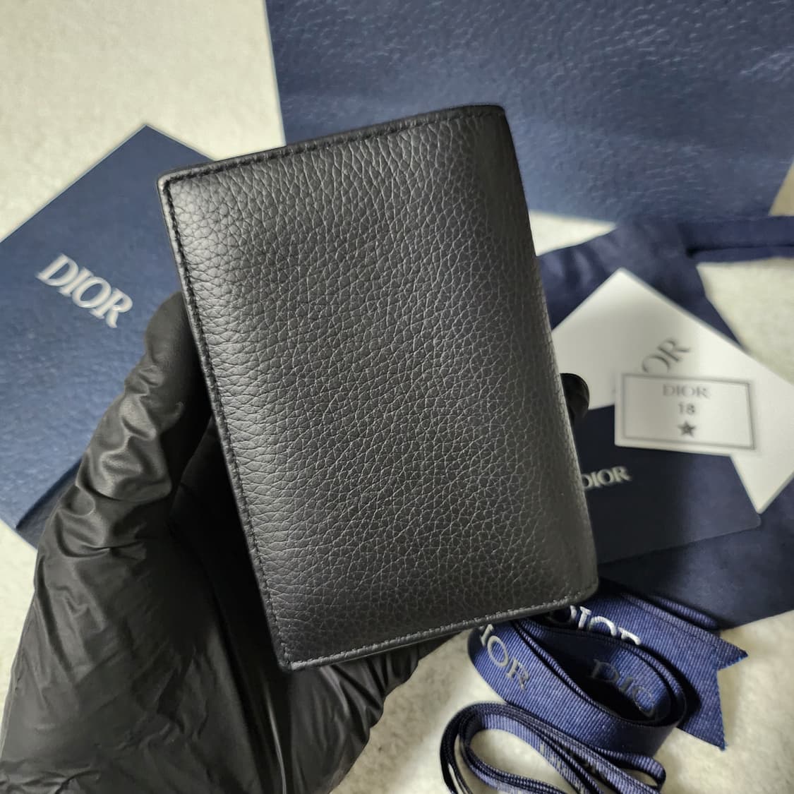 [인보이스/풀구성]디올 오블리크 새들 오거나이저 카드지갑 베이지 상품이미지3