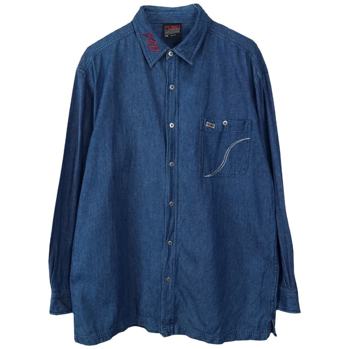 [푸부] 올드스쿨 빈티지 오버핏 데님 셔츠 M20024 상품이미지2