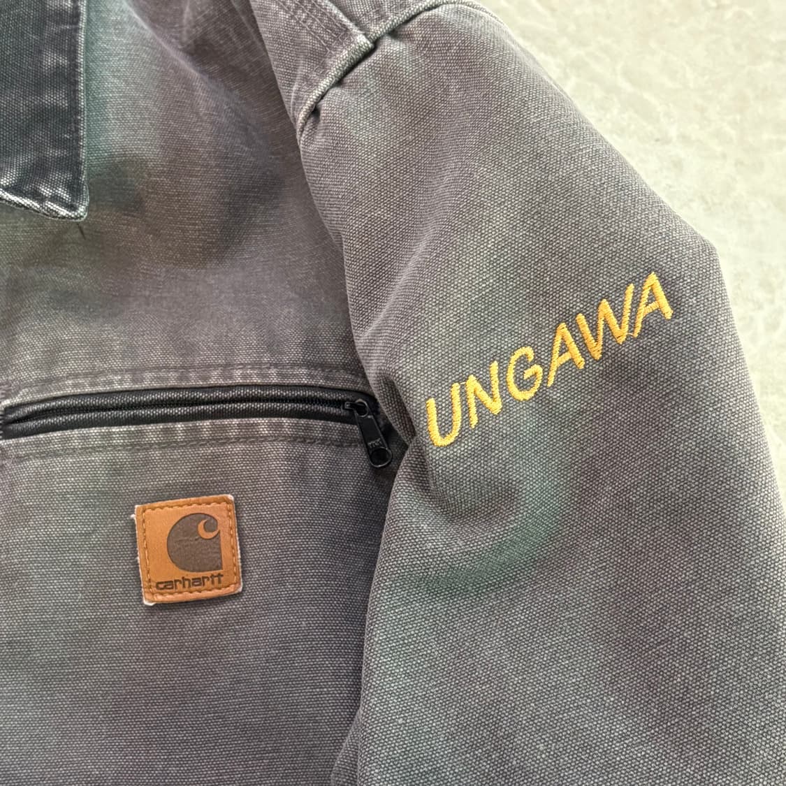 00s USA 칼하트 디트로이트 자켓 그레이 GVL 상품이미지4