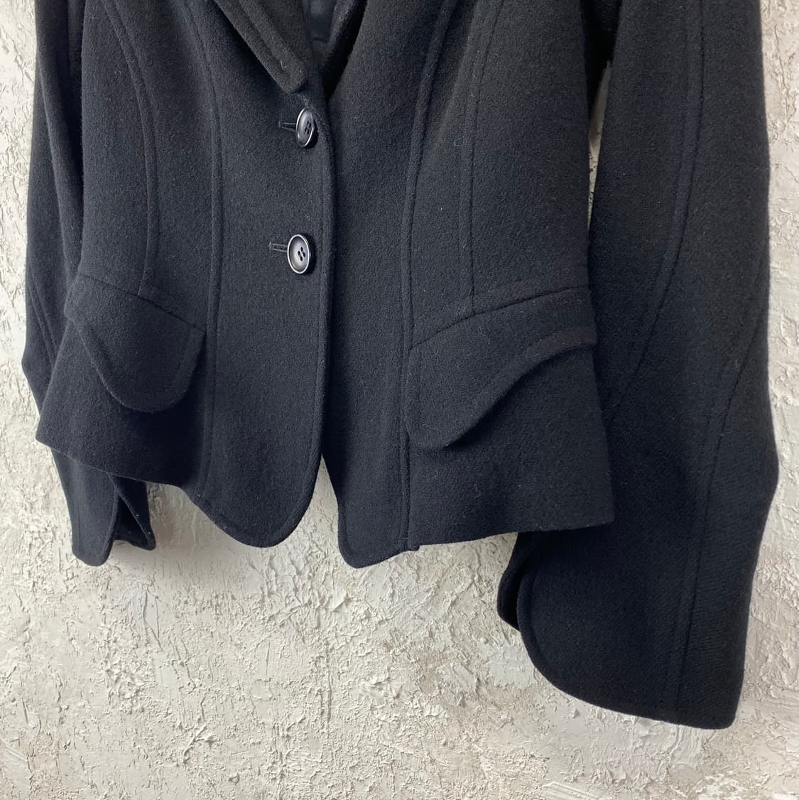 SUTSESO 트리클 패치드 카라 울 블렌드 블레이저 상품이미지3