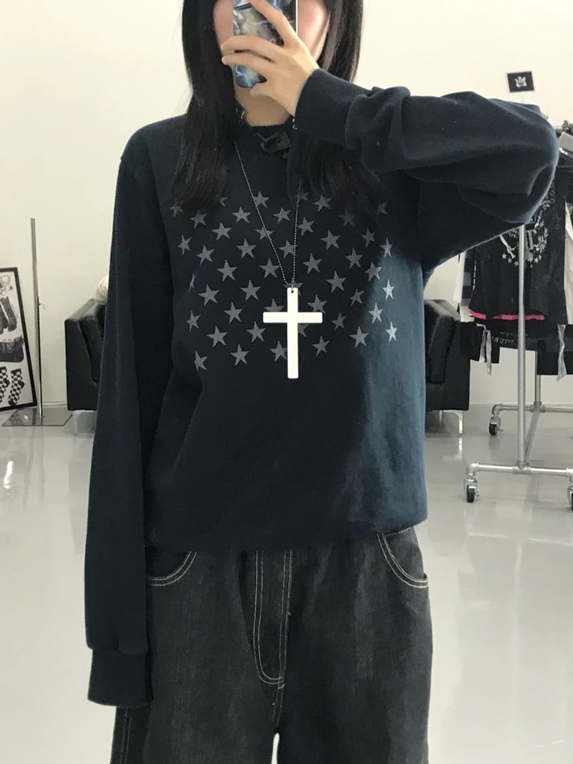 아디다스 별 프린팅 맨투맨 상품이미지2