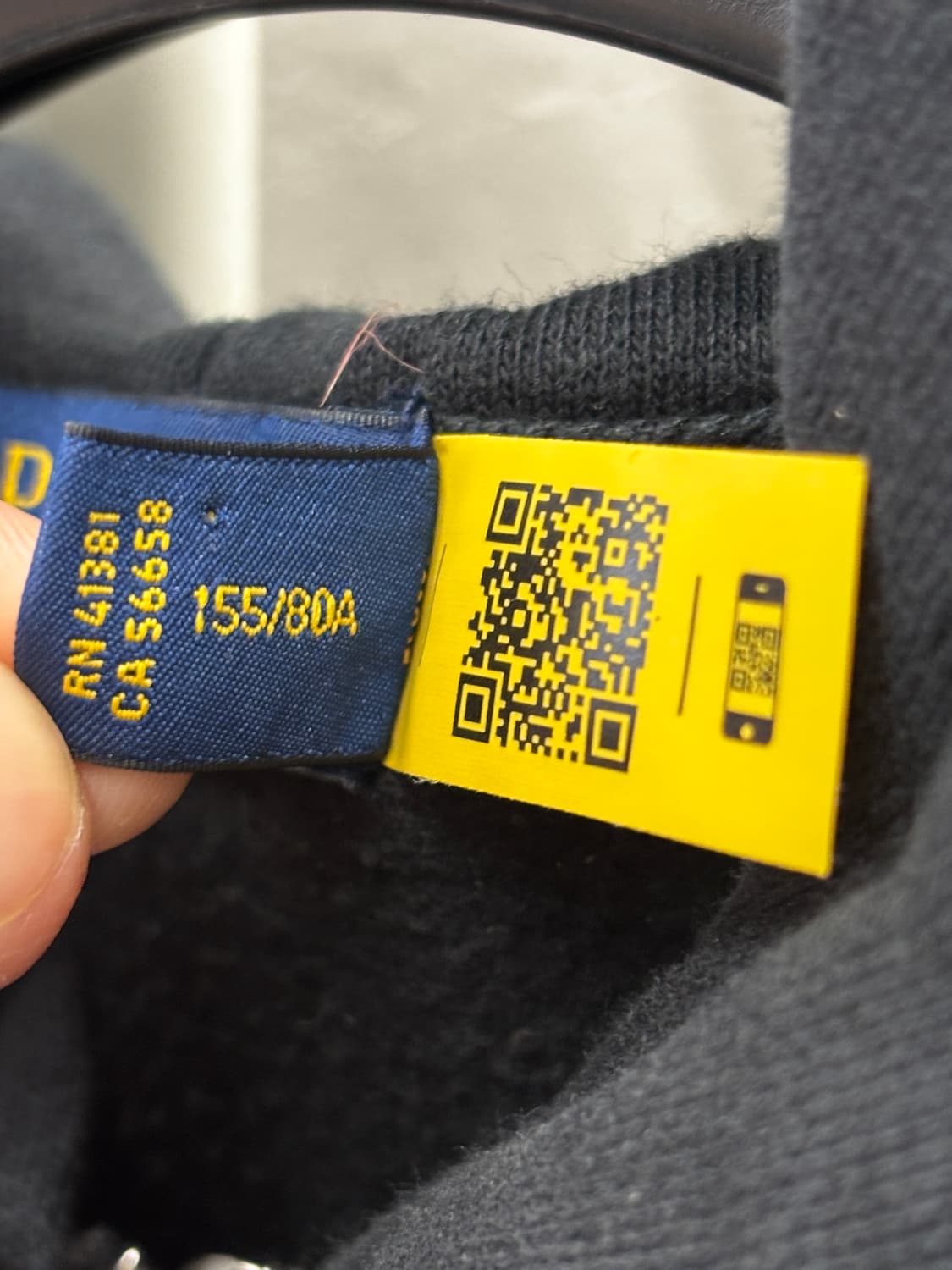 폴로 랄프 로렌 후드집업 블랙 XS 상품이미지5