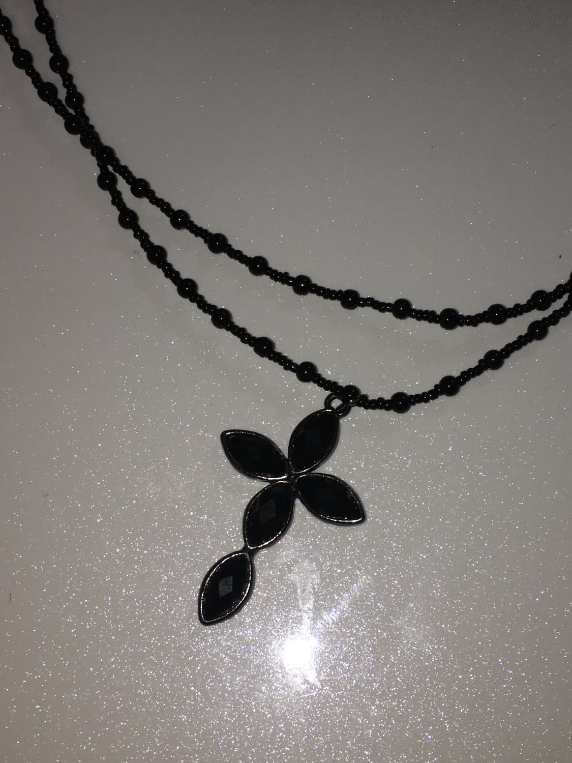 black miniball necklace  상품이미지1